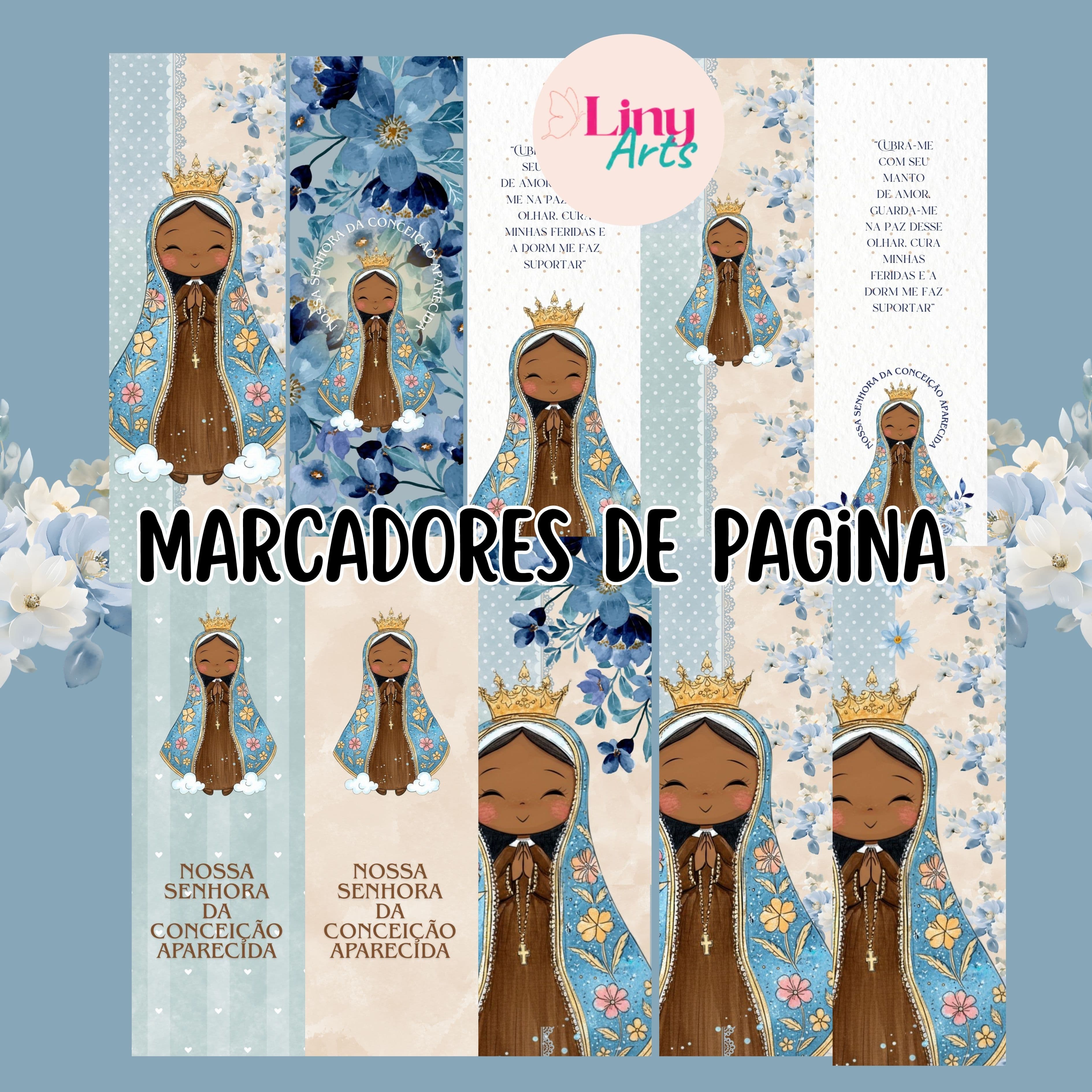 Marcadores de páginas Nossa Senhora Aparecida